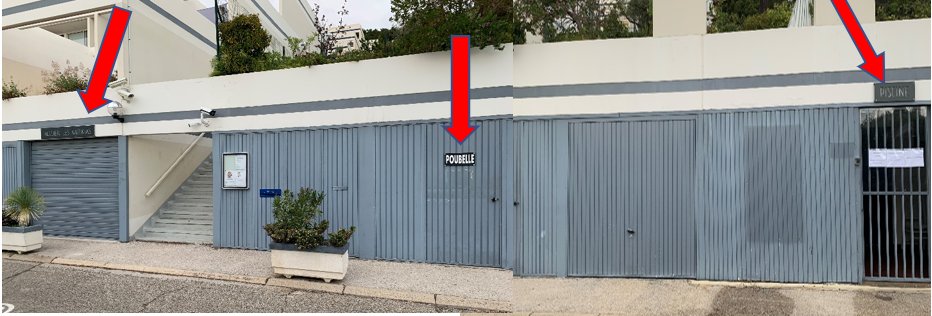 Allée des services de la résidence